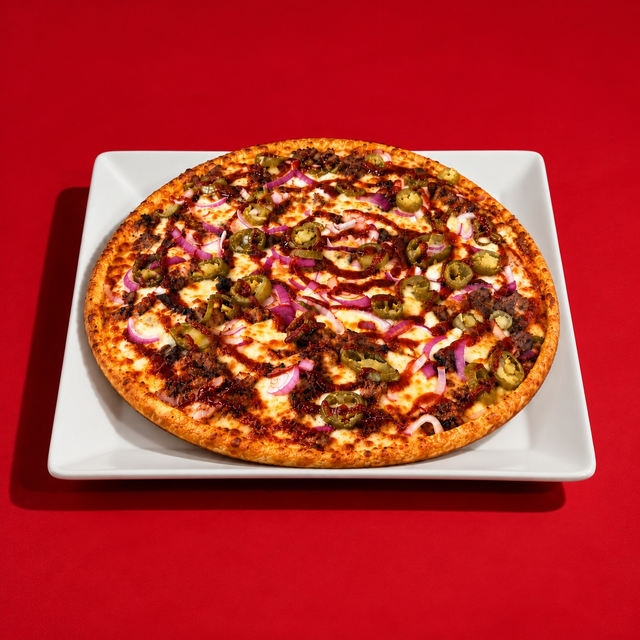 Small Beef Brisket Pizza.